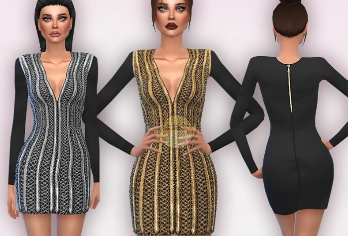 1608439591772931.png 模拟人生4金属点缀编织迷你连衣裙MOD