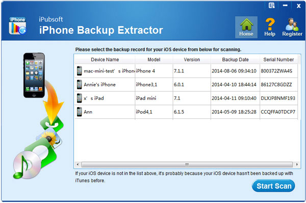 iPubsoft iPhone Backup Extractor(ios数据恢复)