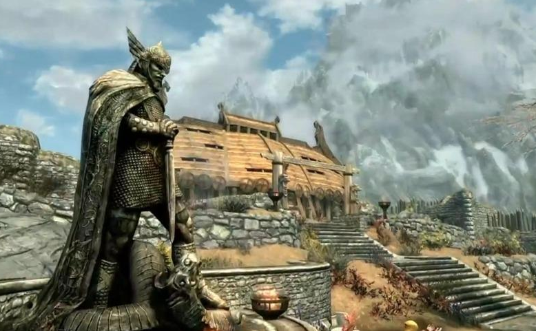 上古卷轴5重制版4K北欧镐MOD