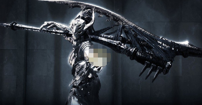 怪物猎人世界冰原银色响尾蛇镰锤MOD