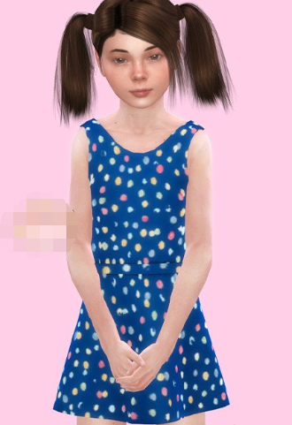 1614756708562264.png 模拟人生4女孩彩色点状连衣裙MOD