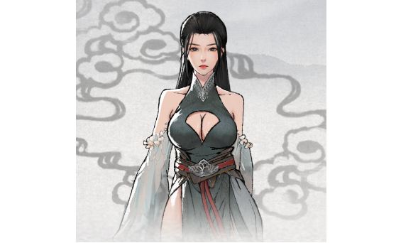 1616638742559226.png 鬼谷八荒墨绿丰满旗袍服饰MOD