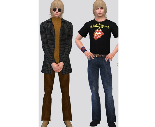 模拟人生4男士的嬉皮裤MOD