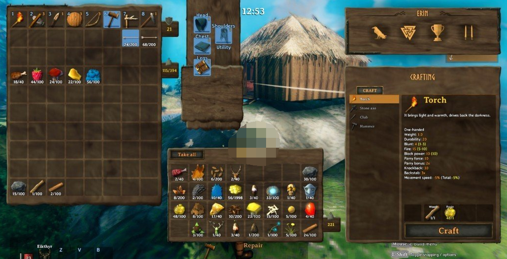 Valheim：英灵神殿随时打开仓库MOD