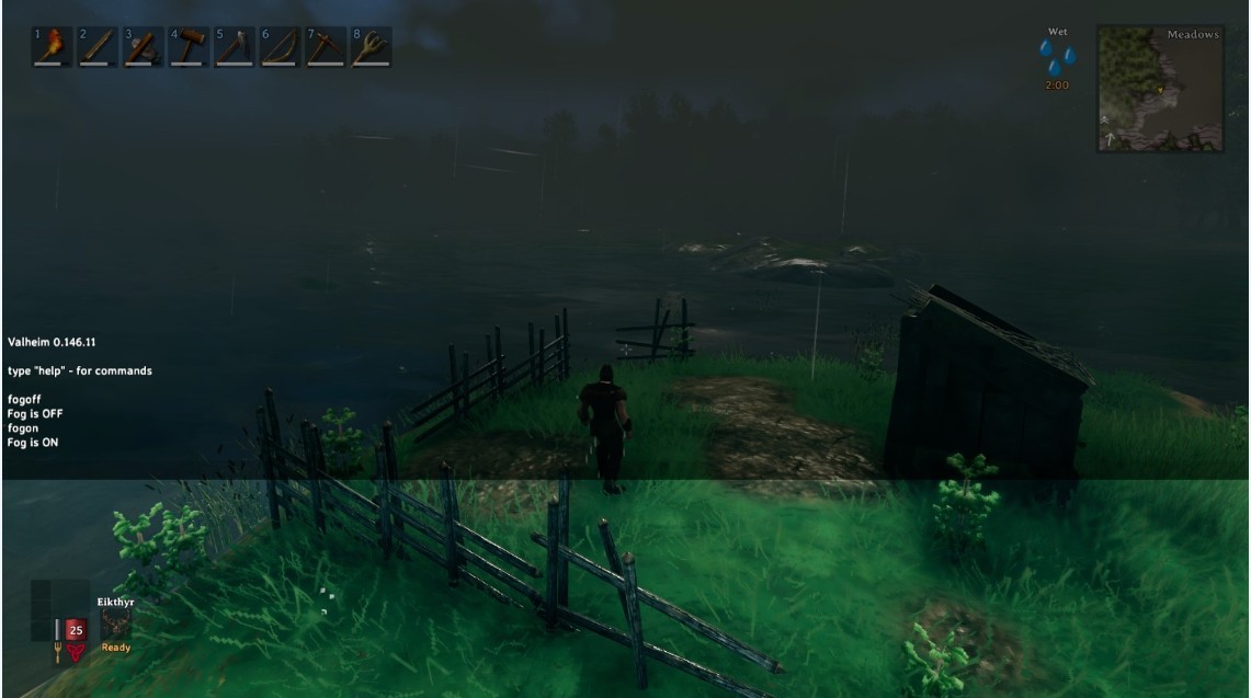Valheim:英灵神殿雾云烟雨开关MOD