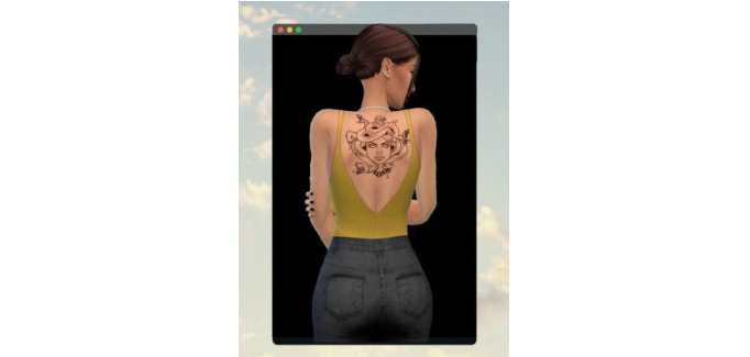 模拟人生4美杜莎纹身MOD