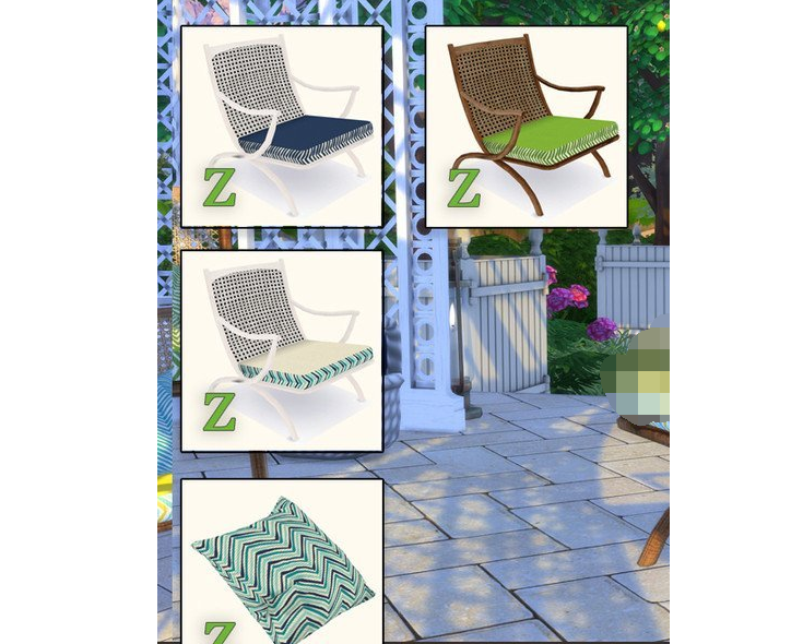 模拟人生4曲折扶手躺椅MOD