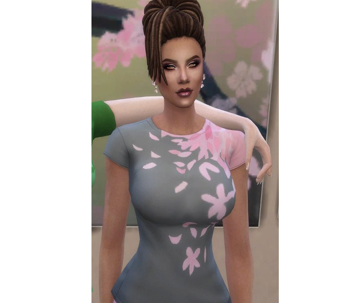 模拟人生4花瓣叶子上衣MOD