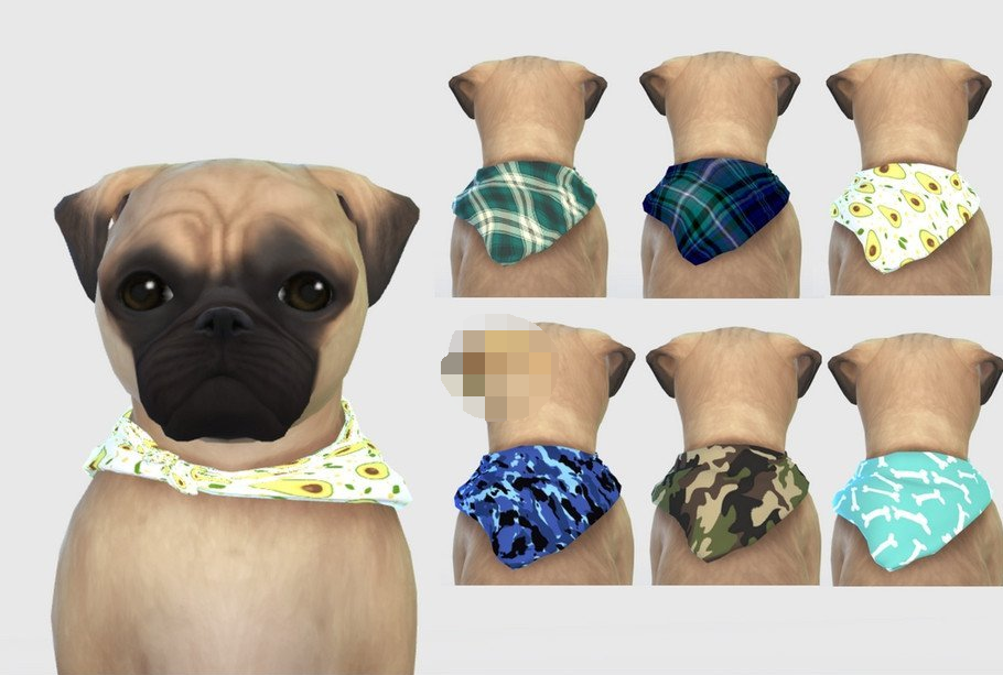 模拟人生4可爱小狗围巾MOD