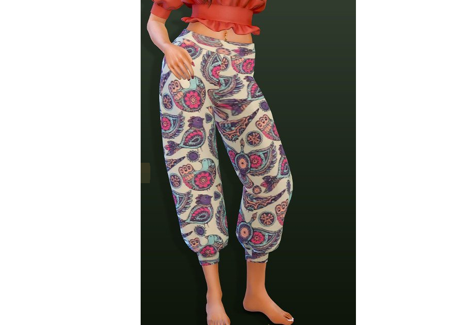 1618030210282789.png 模拟人生4美丽印花宽松长裤MOD