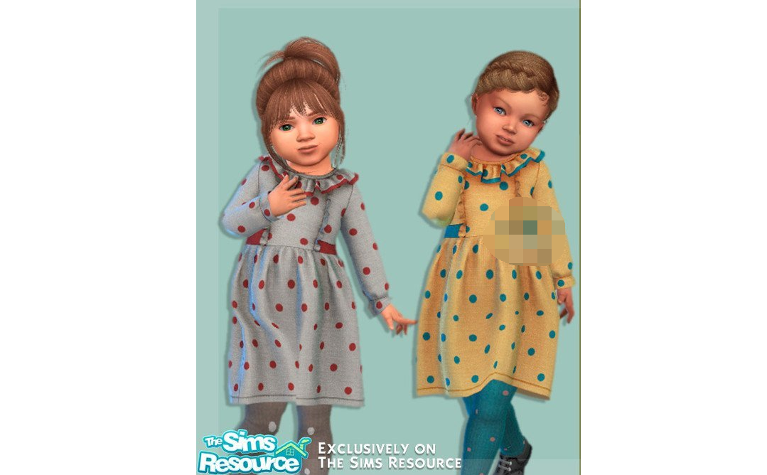 1618196714826322.png 模拟人生4圆点亚麻连衣裙MOD