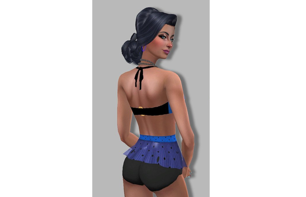 模拟人生4女性吊带西瓜籽泳装MOD