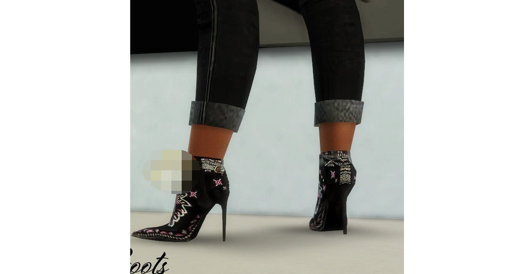 模拟人生4美丽绣花靴子MOD