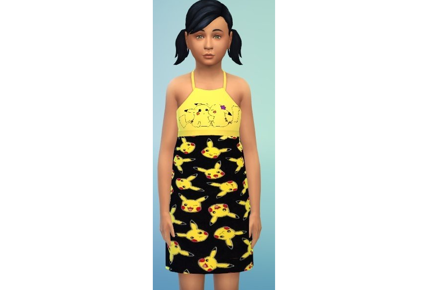 模拟人生4可爱卡通吊带服装MOD