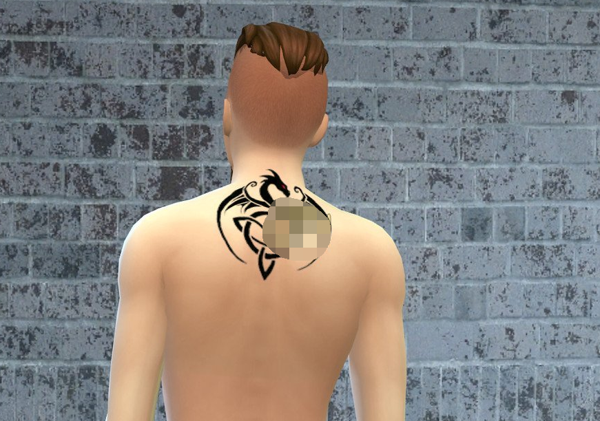 1619073502706312.png 模拟人生4帅气的黑龙纹身MOD