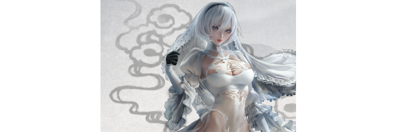 鬼谷八荒纯白婚纱2B小姐姐立绘MOD