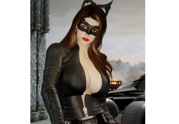 上古卷轴5天际安妮海瑟薇猫女角色MOD