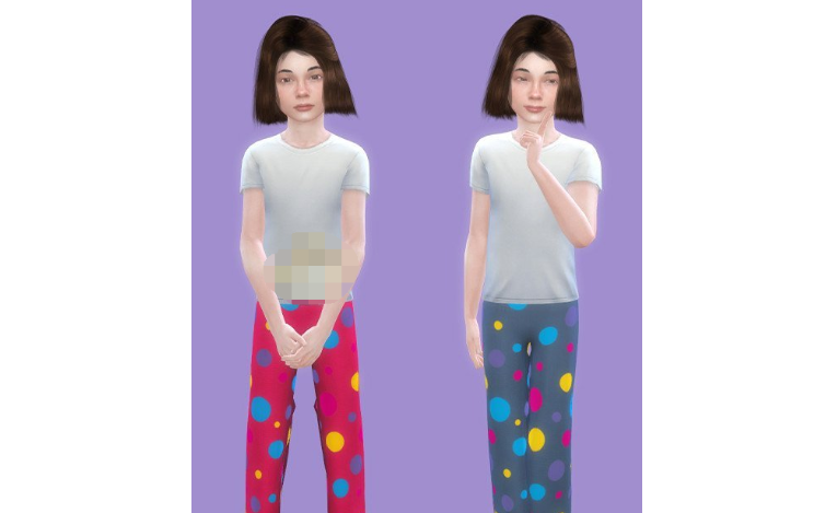 1619418241163137.png 模拟人生4女孩圆点长裤MOD