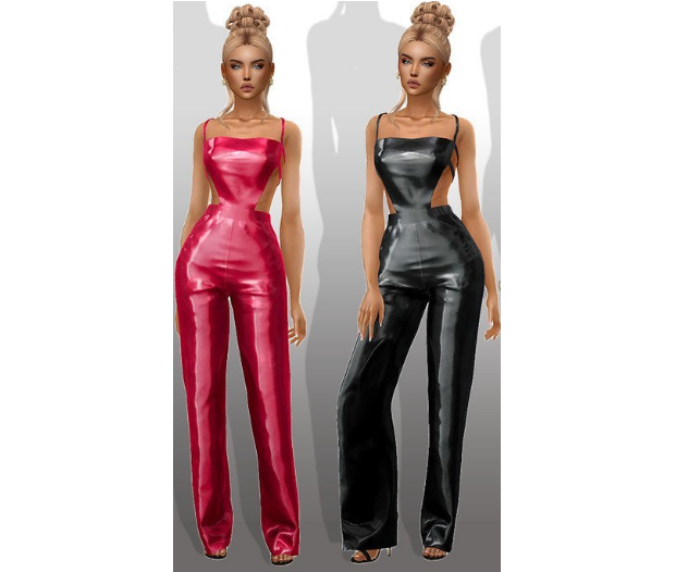 模拟人生4女性性感的皮质连身裤MOD