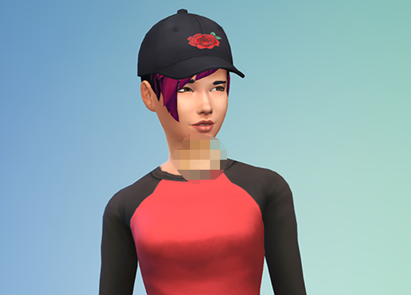1619663397810052.png 模拟人生4玫瑰图案帽子MOD