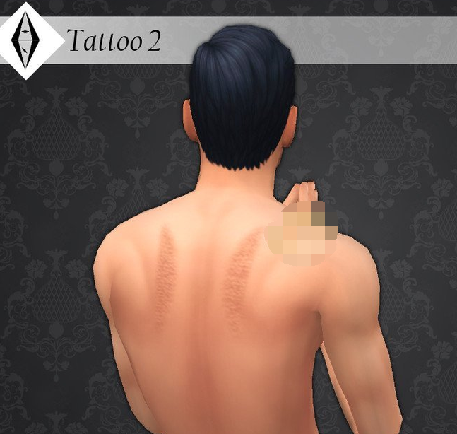 模拟人生4翅膀伤痕纹身MOD