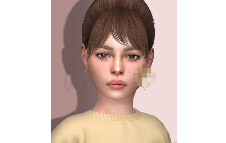模拟人生4女童六边形耳环MOD