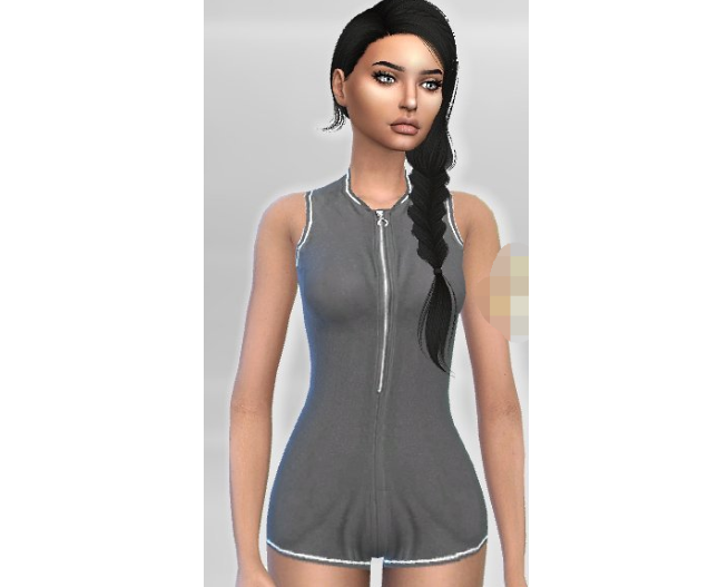 模拟人生4运动拉链连身衣MOD