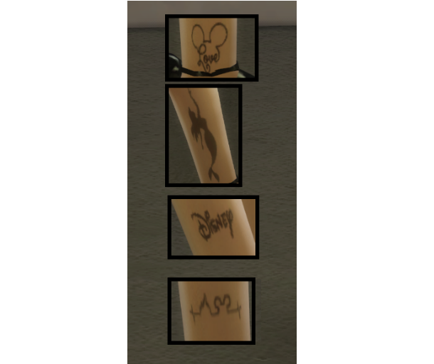 模拟人生4迪士尼腿部纹身MOD