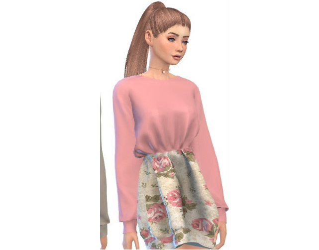 1620630262398476.png 模拟人生4美丽的长袖碎花连衣裙MOD