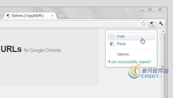 Copy All Urls for Chrome