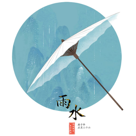 雨水节气图片壁纸素材