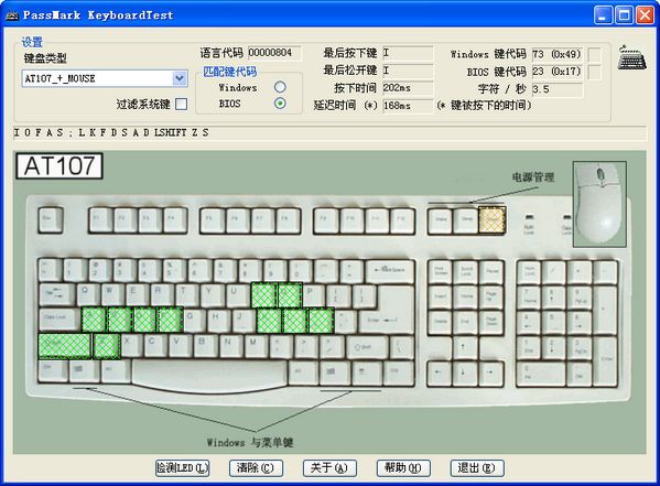 PassMark KeyboardTest