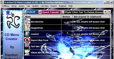 Traction CD Menu Creator v1.23 Traction CD Menu Creator v1.23