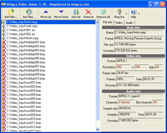 Wiagra Video Joiner v3.6 Wiagra Video Joiner v3.6