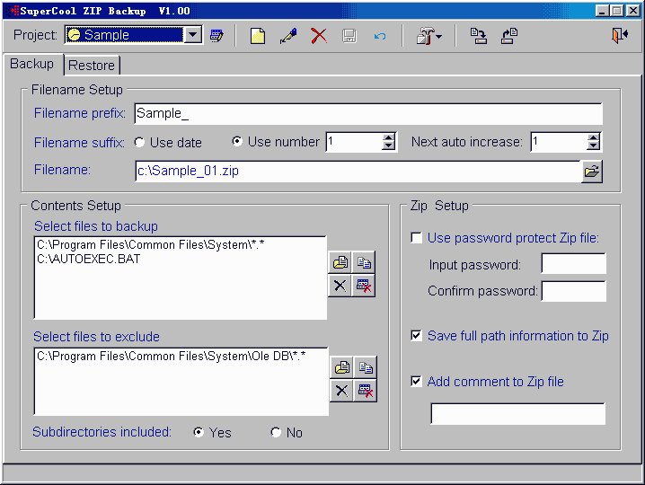 SuperCool ZIP Backup v1.88 SuperCool ZIP Backup v1.88