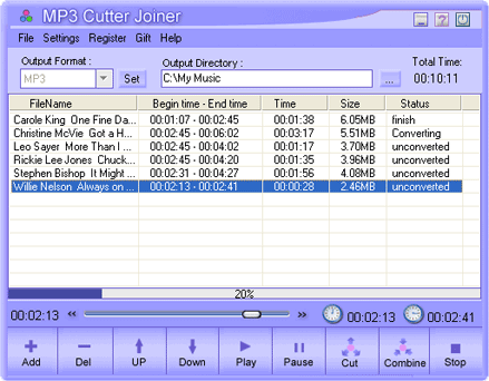 MP3 Cutter Joiner v1.22 MP3 Cutter Joiner v1.22