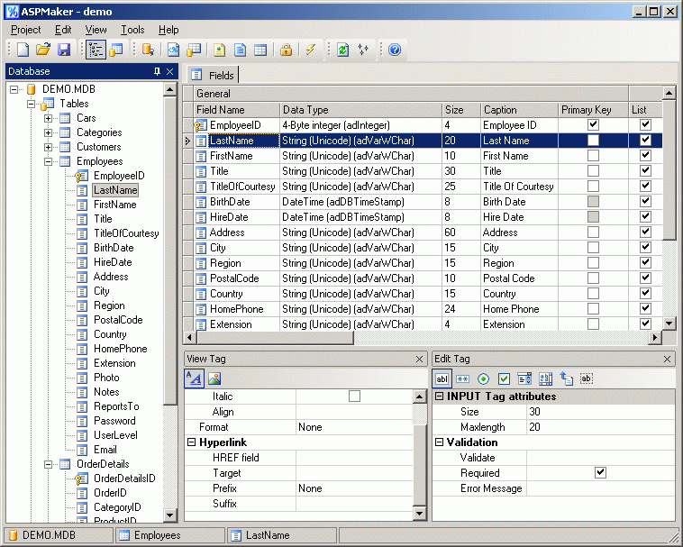 ASPMaker 2018.0.7 ASPMaker 2018.0.7