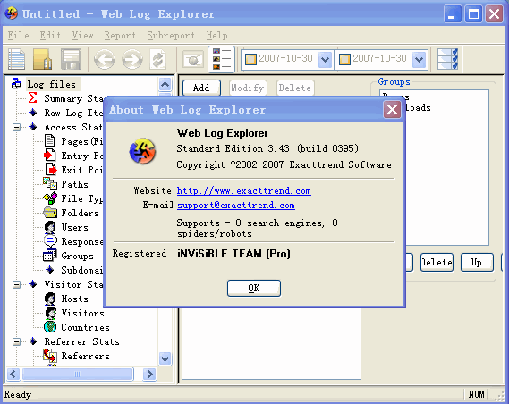Web Log Explorer v9.7 Web Log Explorer v9.7