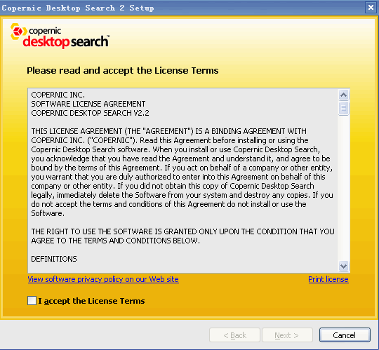 Copernic Desktop Search Lite v5.2.9 Copernic Desktop Search Lite v5.2.9