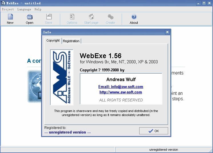 WebExe v1.63 WebExe v1.63
