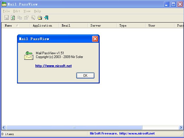 Mail PassView v1.91 Mail PassView v1.91