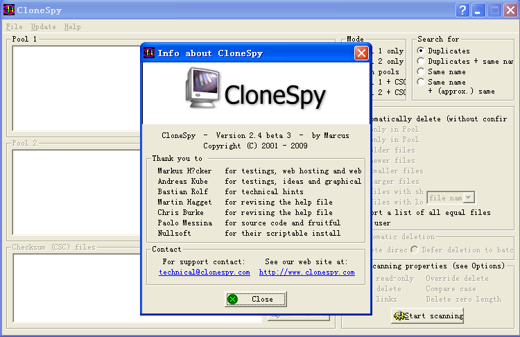 CloneSpy(重复文件清理软件) v3.50 CloneSpy(重复文件清理软件) v3.50