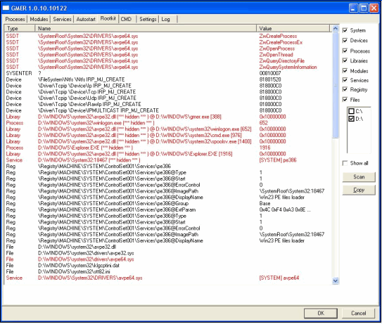 Gmer v2.2.19887 Gmer v2.2.19887