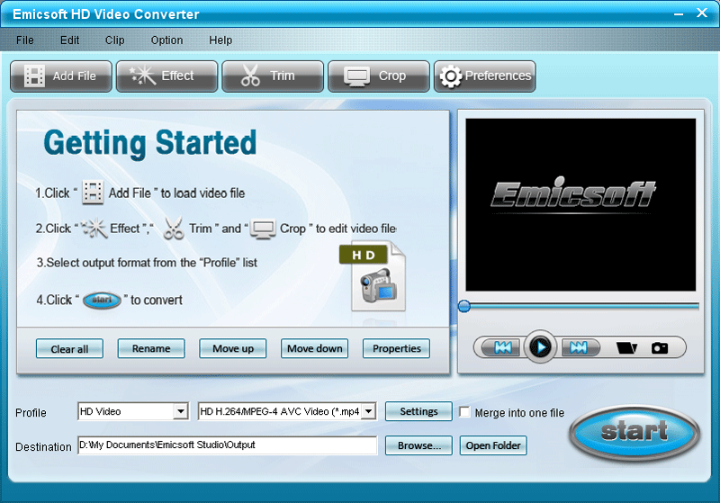 Emicsoft HD Video Converter v4.1.28