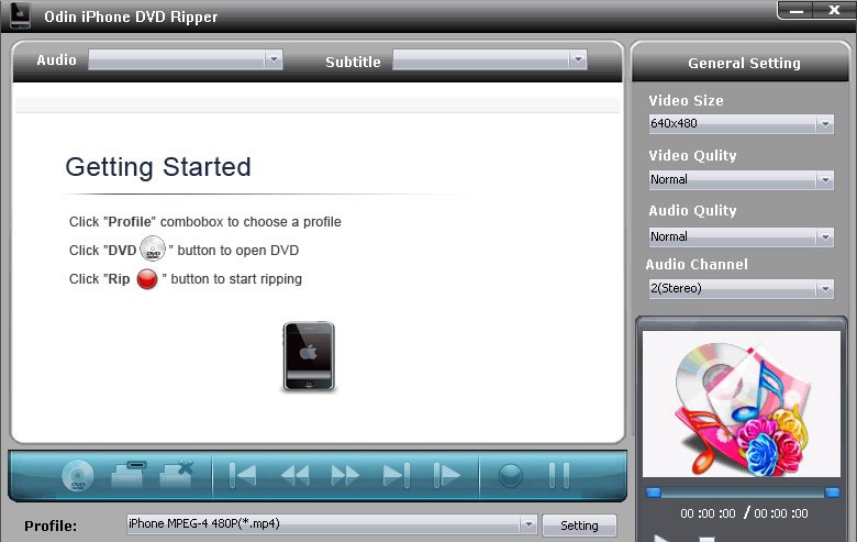 Odin iPhone DVD Ripper v6.5.7 Odin iPhone DVD Ripper v6.5.7
