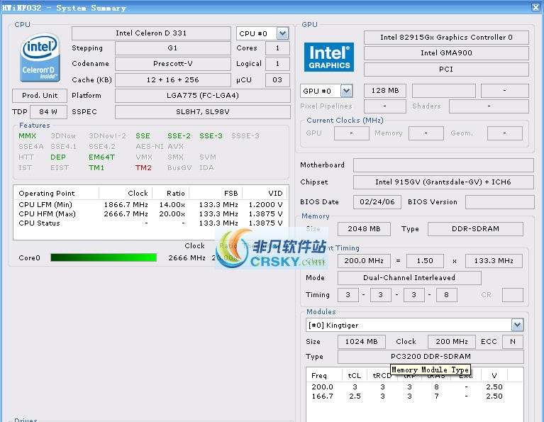 HWINFO32 v6.8 HWINFO32 v6.8