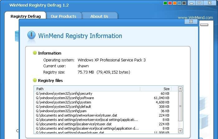 WinMend Registry Defrag v2.1.3 WinMend Registry Defrag v2.1.3