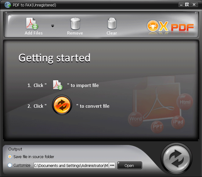 OX PDF to FAX Converter v1.0.32 OX PDF to FAX Converter v1.0.32