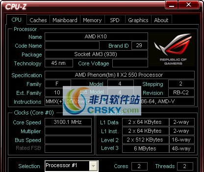Cpu-Z(CPU检测软件) v1.72.10 Cpu-Z(CPU检测软件) v1.72.10