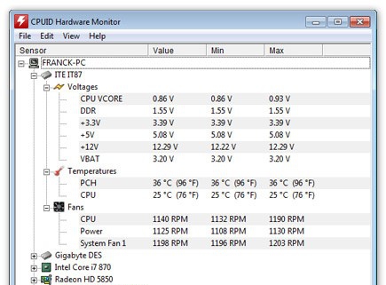 HWMonitor v1.50 HWMonitor v1.50